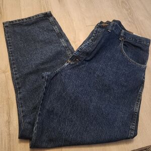 Men's Wrangler dark denim jeans size 44x30